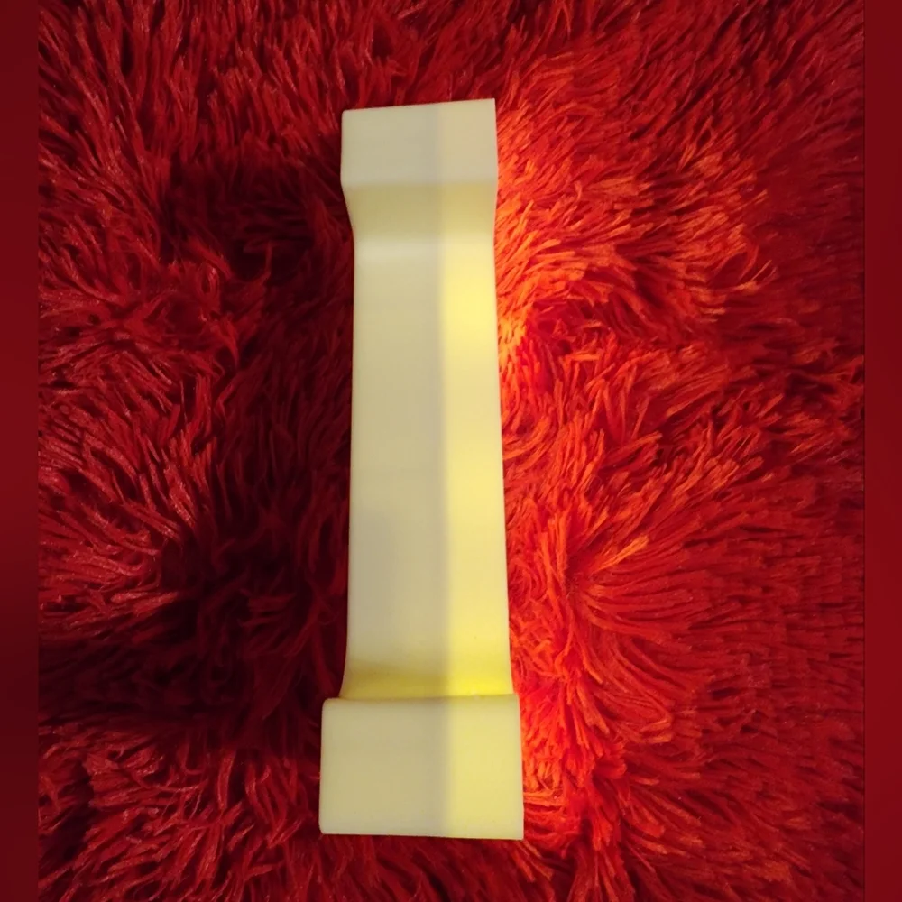 White Number 1 Plastic Marquee Light